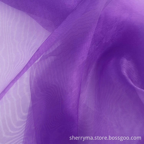 organza Plain microfiber embroidery eyelet fabric